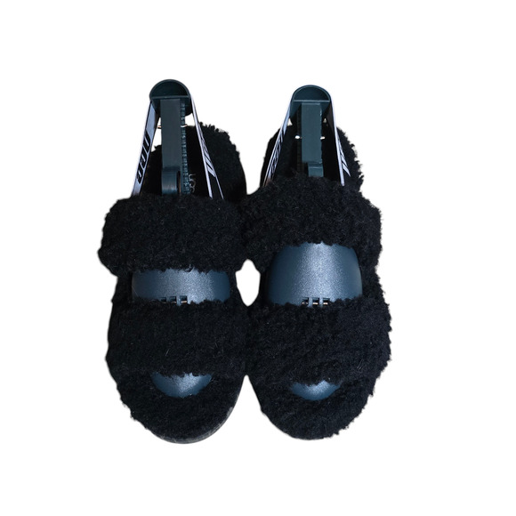 UGG Women’s OH Fluffita Slippers Black, Size 8 - Picture 1 of 6